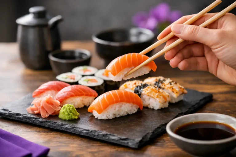 Jak jeść sushi pałeczkami? Prosty instruktaż