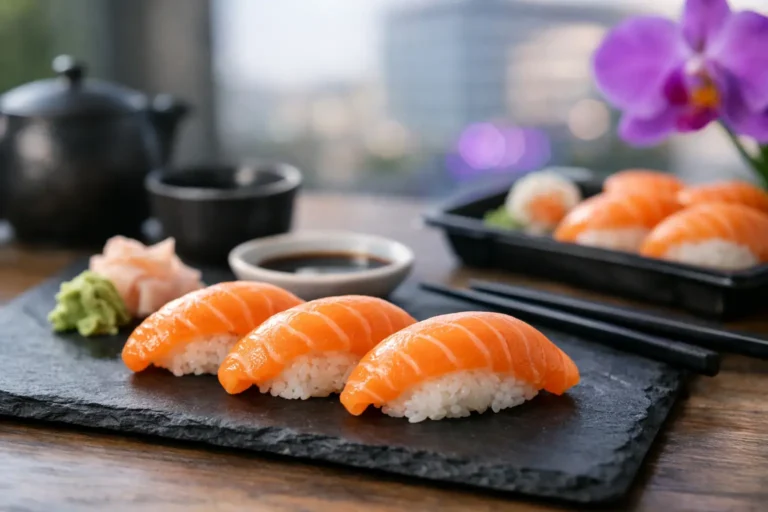 Nigiri z łososiem w Warszawie na lunch i kolację
