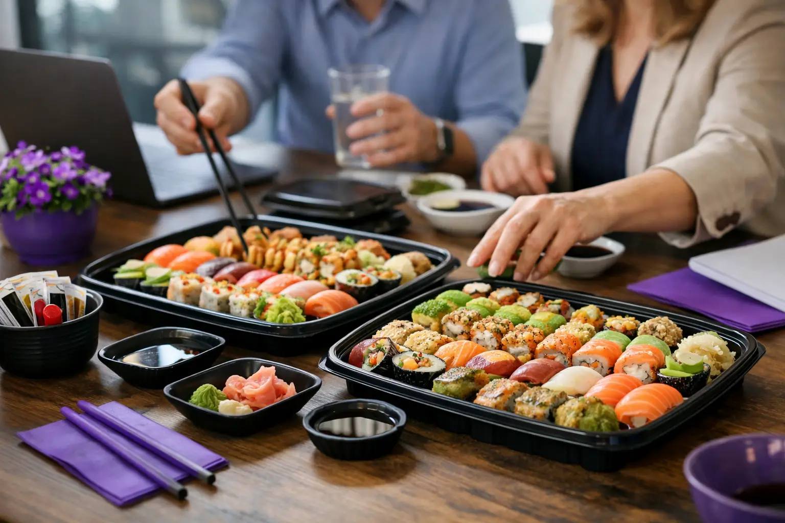 Jak zamawiać sushi grupowo na spotkanie?