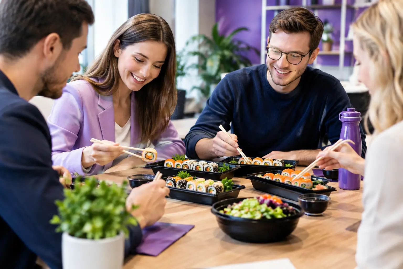Analiza lunchu firmowego dla zespołu w biurze
