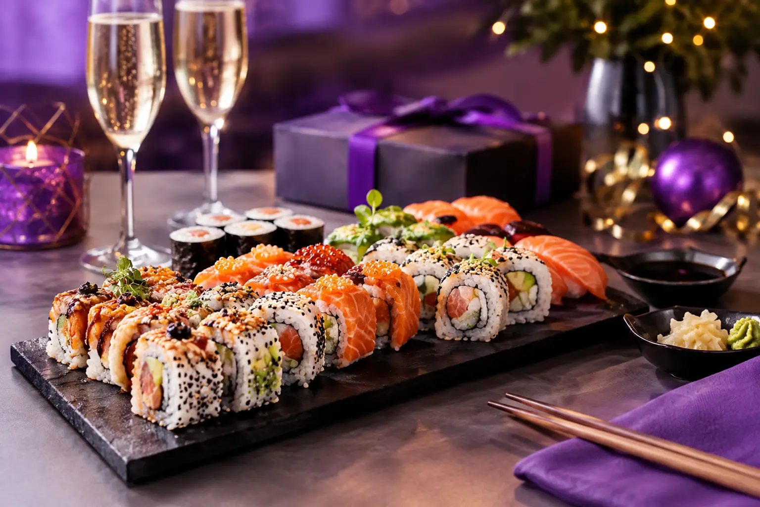 Jak zamówić sushi na Sylwestra bez chaosu?